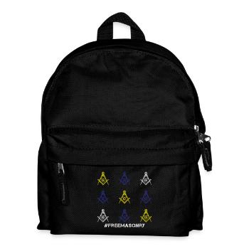 Freimaurer Geschenk I Masonic Freemasonry Tshirt - Kinder Rucksack - Schwarz - Vorne