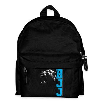Brazilian Jiu Jitsu BJJ Gorilla Head Geschenk - Kinder Rucksack - Schwarz - Vorne