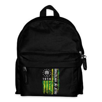 Brazilian Jiu Jitsu 1914 Amerika Flagge Geschenk - Kinder Rucksack - Schwarz - Vorne
