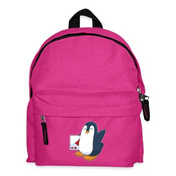 Jeu de cartes de poker Penguin Poker - Sac à dos Enfant - fuchsia - Devant