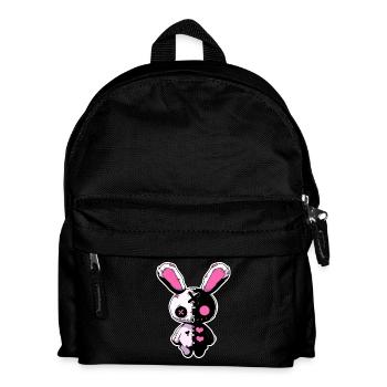 Goth Bunny Kawaii Bunny Rabbit Goth Girl Outfit - Kids' Backpack - black - Front