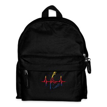 Sylt Skyline North Sea Heartbeat North Frisia Sylter - Kids' Backpack - black - Front