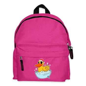 Canard en caoutchouc Noël - Sac à dos Enfant - fuchsia - Devant