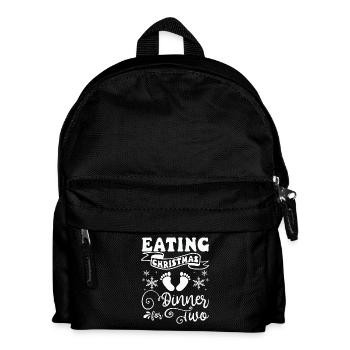 Becoming a Mother, Eating christmas dinner for two - Kinder Rucksack - Schwarz - Vorne