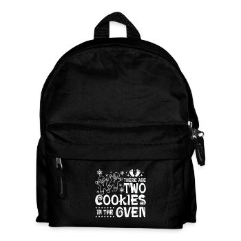 Christmas Twins, there are two cookies in the oven - Kids' Backpack - black - Front