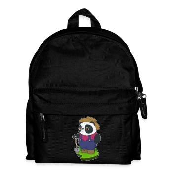 Panda Landwirt Schaufel Bauernhof - Kinder Rucksack - Schwarz - Vorne