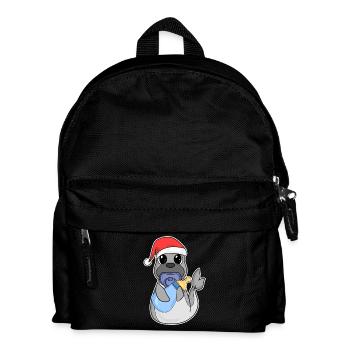 Sea Lion Baby Christmas - Kids' Backpack - black - Front