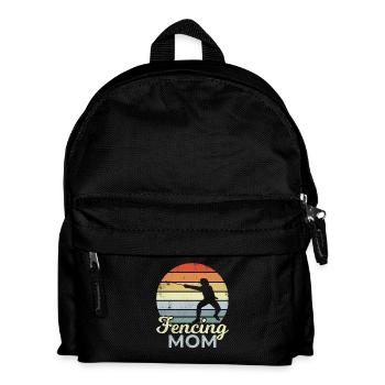 Fechter Mutter - Kinder Rucksack - Schwarz - Vorne