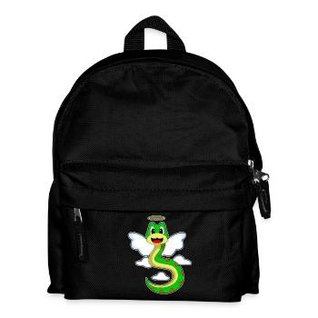 Schlange Engelsflügel - Kinder Rucksack - Schwarz - Vorne