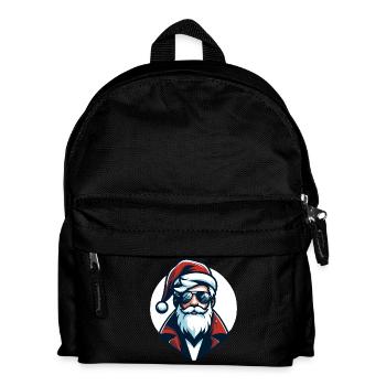 Père Noël Hipster - Noël Chic - Sac à dos Enfant - noir - Devant