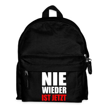 Nie wieder ist jetzt - Kinder Rucksack - Schwarz - Vorne