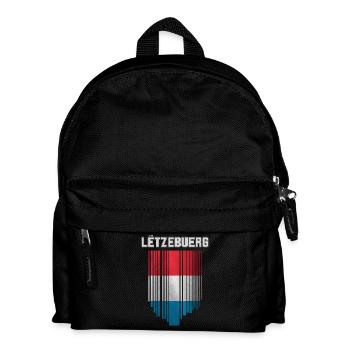Flagge von Luxemburg - Kinder Rucksack - Schwarz - Vorne