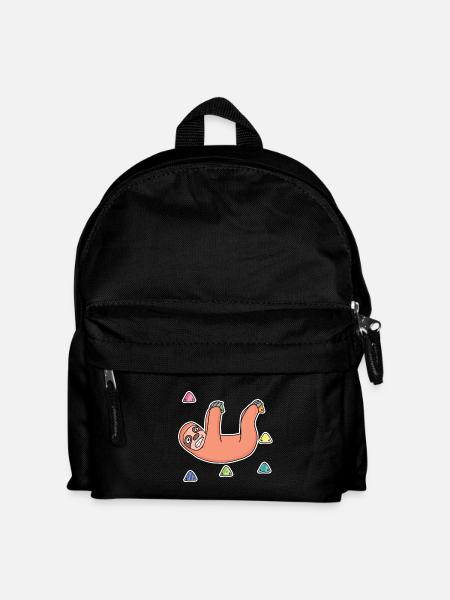 Sloth, Rock Climbing, Rock Climbing - Kids' Backpack - black