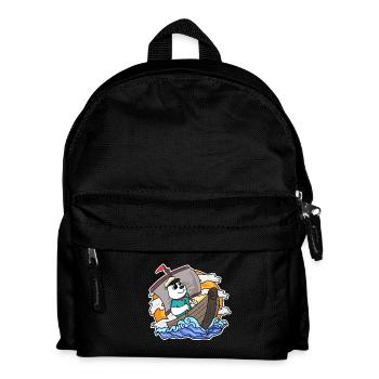 Kapitän Seemann Bär - Kinder Rucksack - Schwarz - Vorne