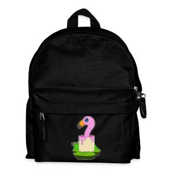 Flamingo Painter Paint Seau de peinture - Sac à dos Enfant - noir - Devant