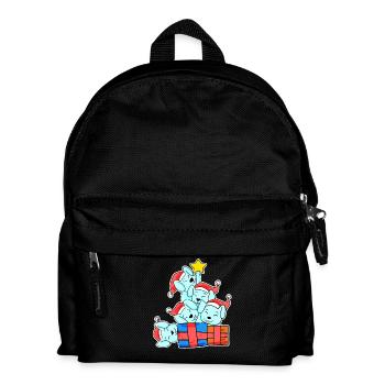 Lapin Arbre de Noël Noël - Sac à dos Enfant - noir - Devant