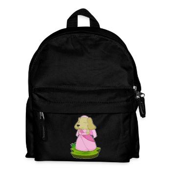 Dog Bridal Veil Wedding - Kids' Backpack - black - Front