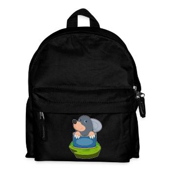 Maulwurf Dose - Kinder Rucksack - Schwarz - Vorne