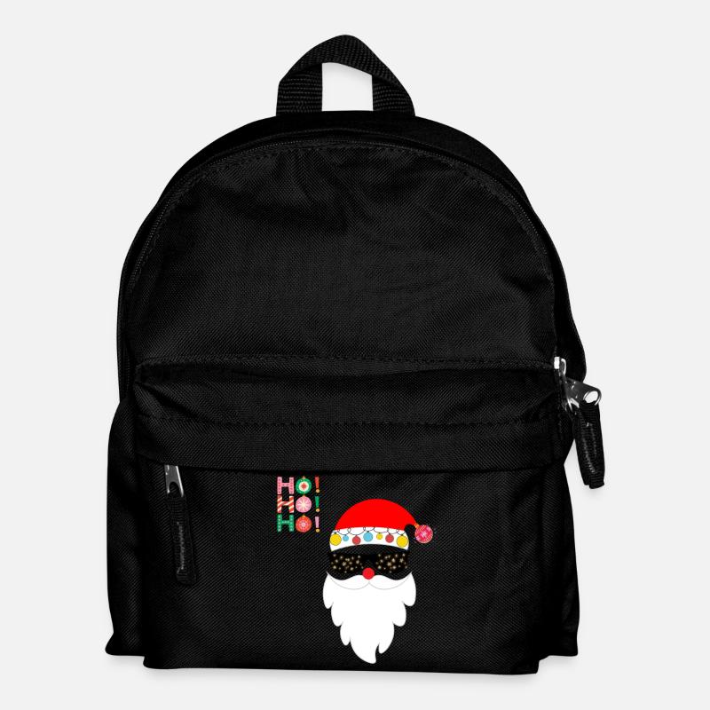 HO HO HO - Kinder Rucksack - Schwarz