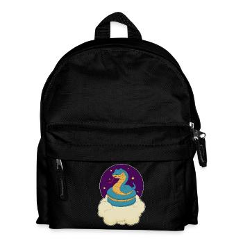 Schlange Wolken - Kinder Rucksack - Schwarz - Vorne