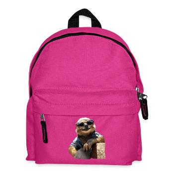 Sloth, Morning Grouch, Loafer, Cute Sloths - Kids' Backpack - fuchsia - Front