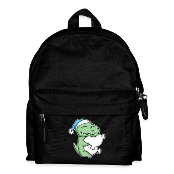 Crocodile with pillow and sleepy cap - Kids' Backpack - black - Front
