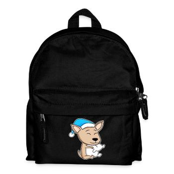 Chihuahua Schlafen Müdigkeit Hund Hunderasse - Kinder Rucksack - Schwarz - Vorne