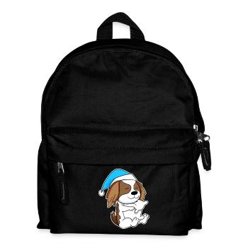 Cavalier King Charles Spaniel Schlafen Müdigkeit - Kinder Rucksack - Schwarz - Vorne