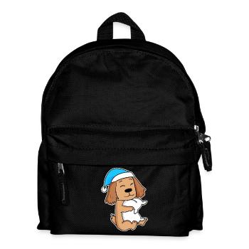 Cocker Spaniel Schlafen Müdigkeit Hund Hunderasse - Kinder Rucksack - Schwarz - Vorne