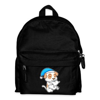 Jack Russell Terrier Schlafen Müdigkeit Hund - Kinder Rucksack - Schwarz - Vorne