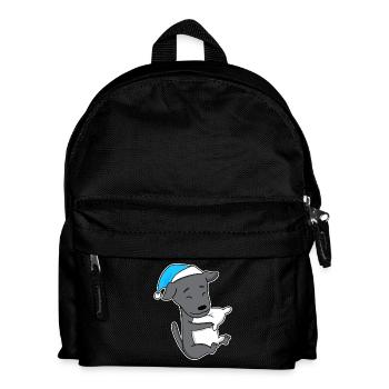 Italienisches Windspiel Schlafen Müdigkeit Hund - Kinder Rucksack - Schwarz - Vorne