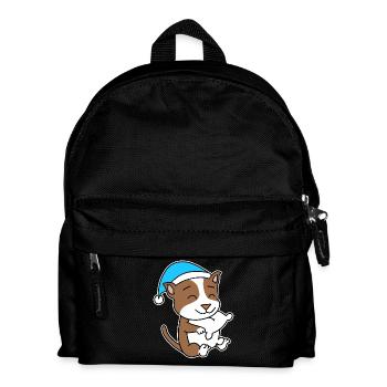 Staffordshire Bullterrier Schlafen Müdigkeit Hund - Kinder Rucksack - Schwarz - Vorne