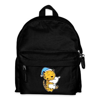 Guépard avec oreiller et bonnet de nuit - Sac à dos Enfant - noir - Devant