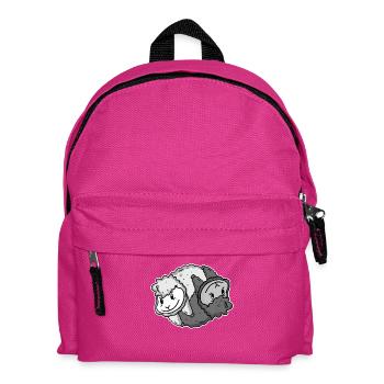 Yin Yang Alpaka - Kinder Rucksack - Fuchsia - Vorne