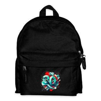 Picto 30 Year Old Retro Vintage Red Blue Teal - Kids' Backpack - black - Front