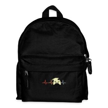 Spielprogrammierer Herzschlag - Kinder Rucksack - Schwarz - Vorne