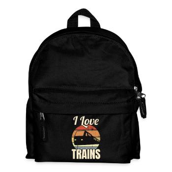 L’amour du chemin de fer - Sac à dos Enfant - noir - Devant