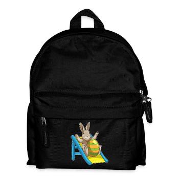 Bunny Easter Slide - Kids' Backpack - black - Front