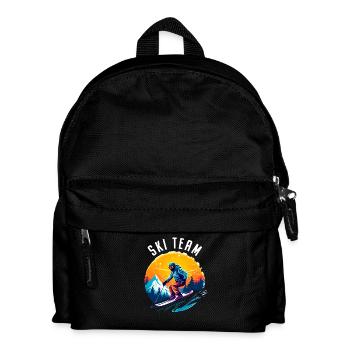 Ski Team Skier School Skiing Ski Team Ski - Kids' Backpack - black - Front