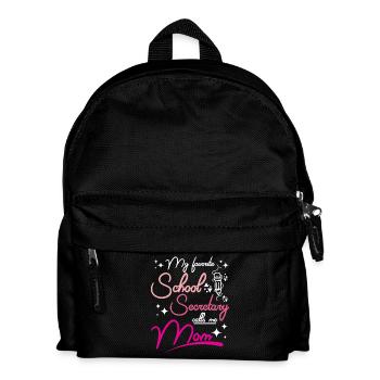 Ma secrétaire d’école préférée m’appelle maman - Sac à dos Enfant - noir - Devant