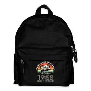 Jahrgang 1958 Geburtstagsgeschenk - Kinder Rucksack - Schwarz - Vorne
