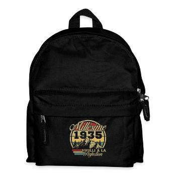 Vintage 1935 Vintage Jubiläumsgeschenk - Kinder Rucksack - Schwarz - Vorne