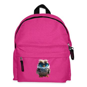 Eule Schleiereule Geschenk Kauz Uhu Owl Süße Eulen - Kinder Rucksack - Fuchsia - Vorne