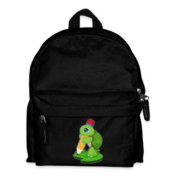 Tortue Pupille Crayon École - Sac à dos Enfant - noir - Devant