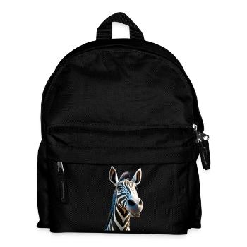 Zebra Afrika Ich Liebe Süße Zebras Wildnis Zebra - Kinder Rucksack - Schwarz - Vorne