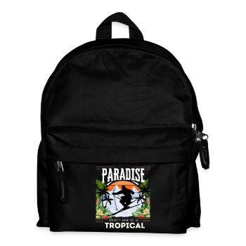 Paradise Doesn't Have To Be Tropical - Skiing - Kinder Rucksack - Schwarz - Vorne