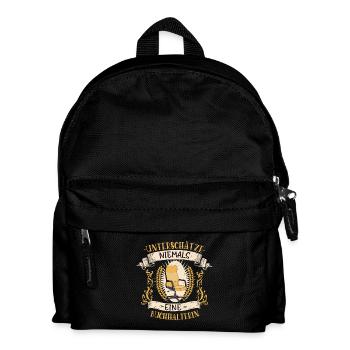 Buchhalterin Design lustiges Vintage Geschenk - Kinder Rucksack - Schwarz - Vorne