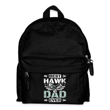 Fathers day Falconer best hawk dad ever - Kinder Rucksack - Schwarz - Vorne