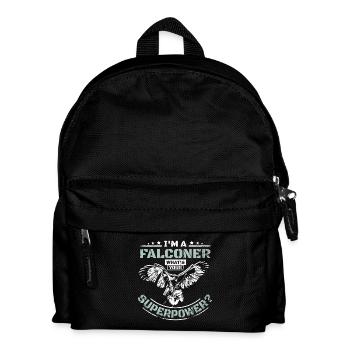 I'm a falconer what's your superpower - Kinder Rucksack - Schwarz - Vorne