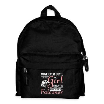 Let this girl show you how to be a Falconer - Kinder Rucksack - Schwarz - Vorne
